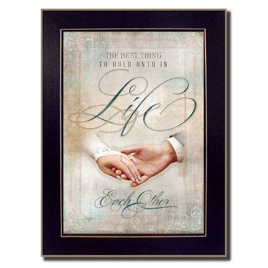 "Each Other" By Mollie B., Printed Wall Art, Ready To Hang Framed Poster, Black Frame