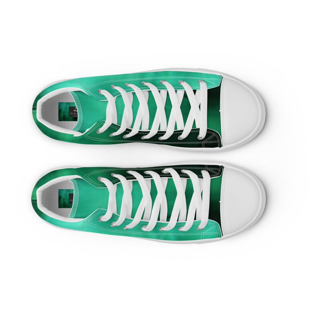 Men’s high top canvas shoes Greens