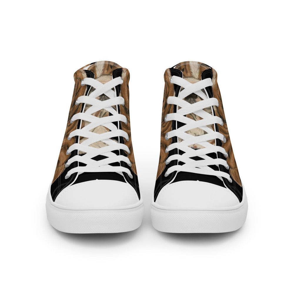 Men’s high top canvas shoes Shar Pei