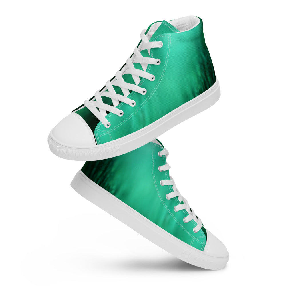 Men’s high top canvas shoes Greens