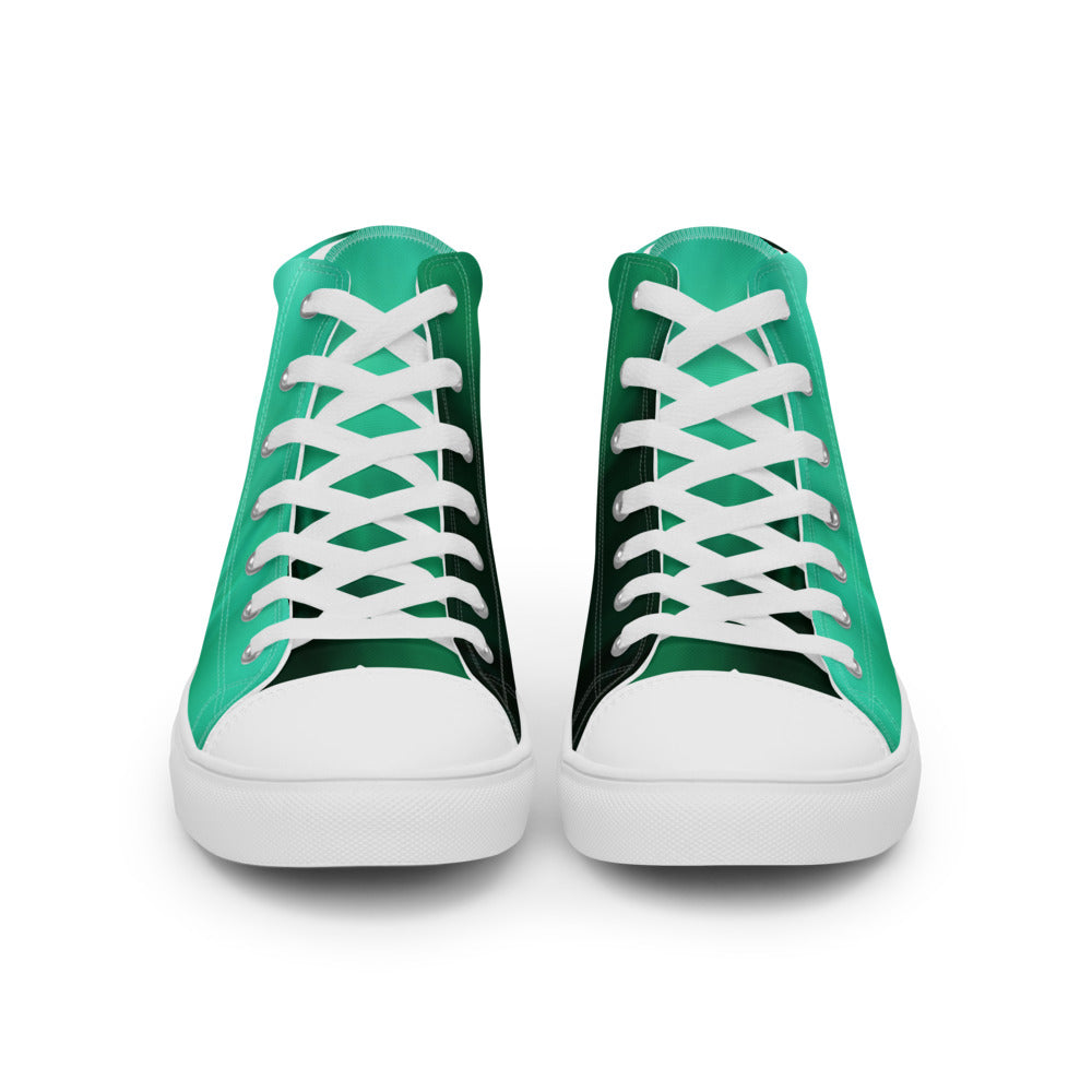 Men’s high top canvas shoes Greens