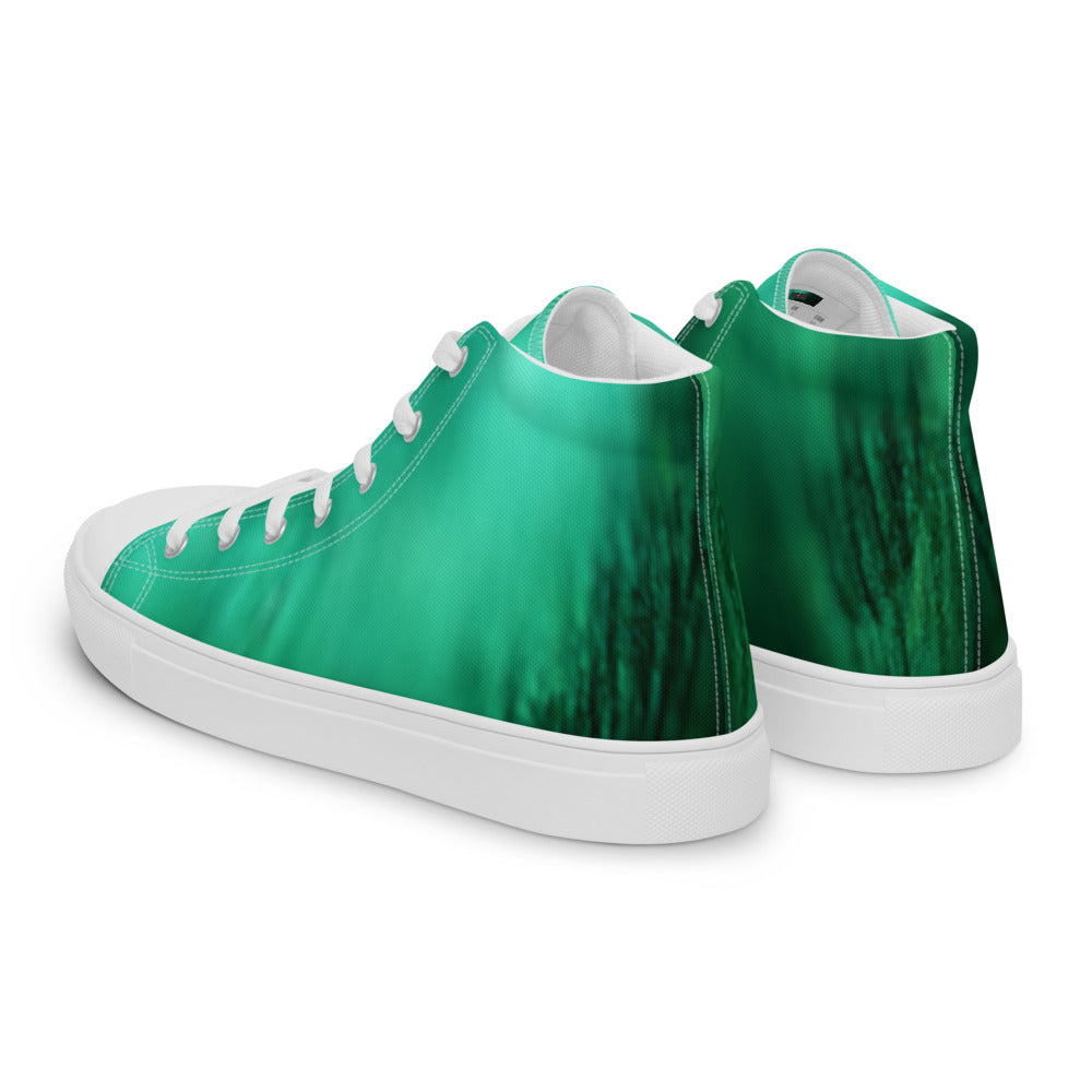 Men’s high top canvas shoes Greens