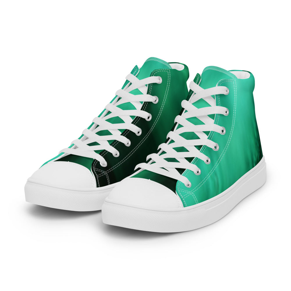 Men’s high top canvas shoes Greens