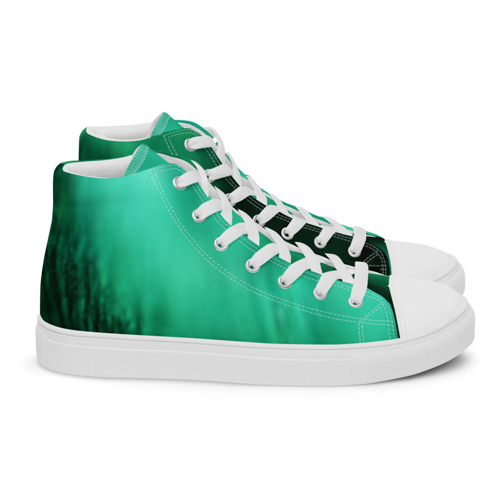 Men’s high top canvas shoes Greens