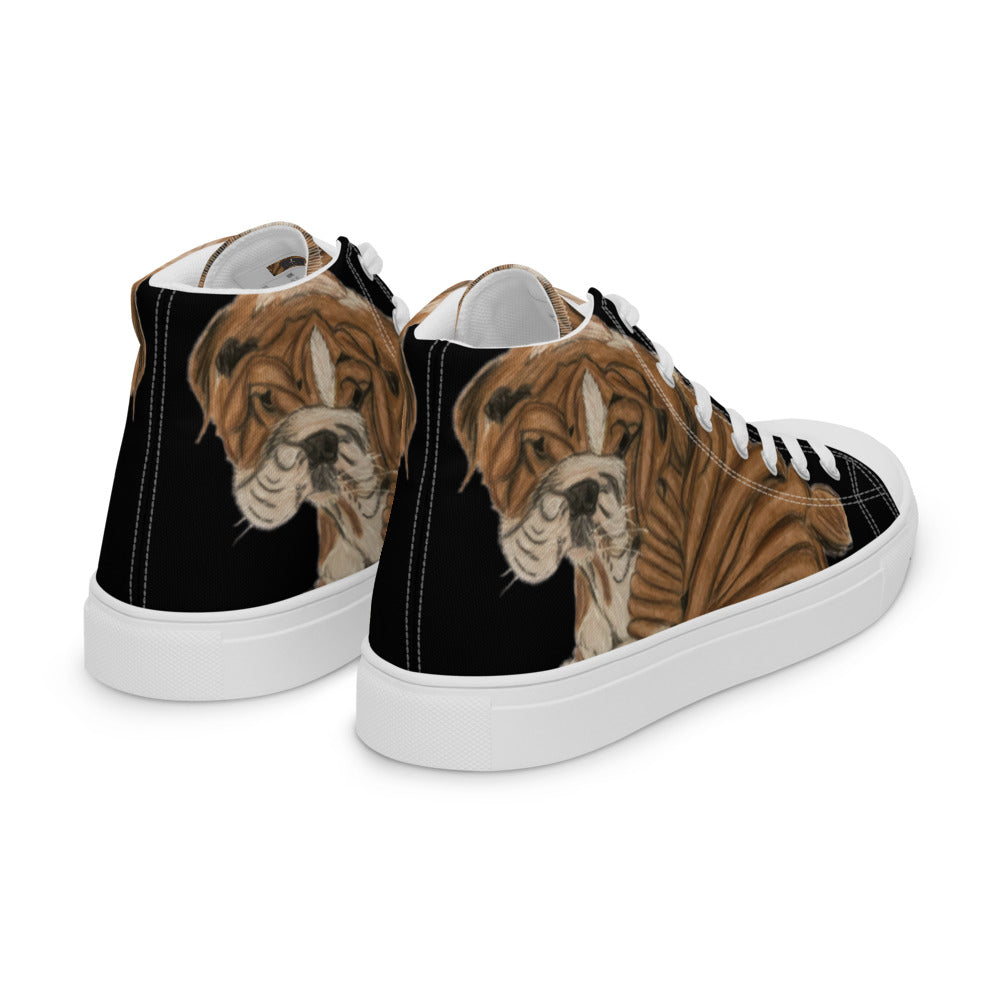 Men’s high top canvas shoes Shar Pei