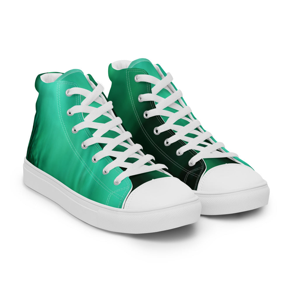 Men’s high top canvas shoes Greens