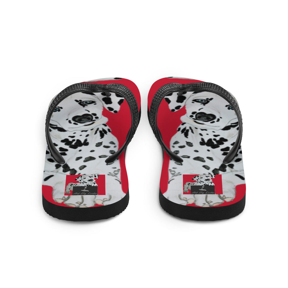 Flip-Flops Dalmatian Red