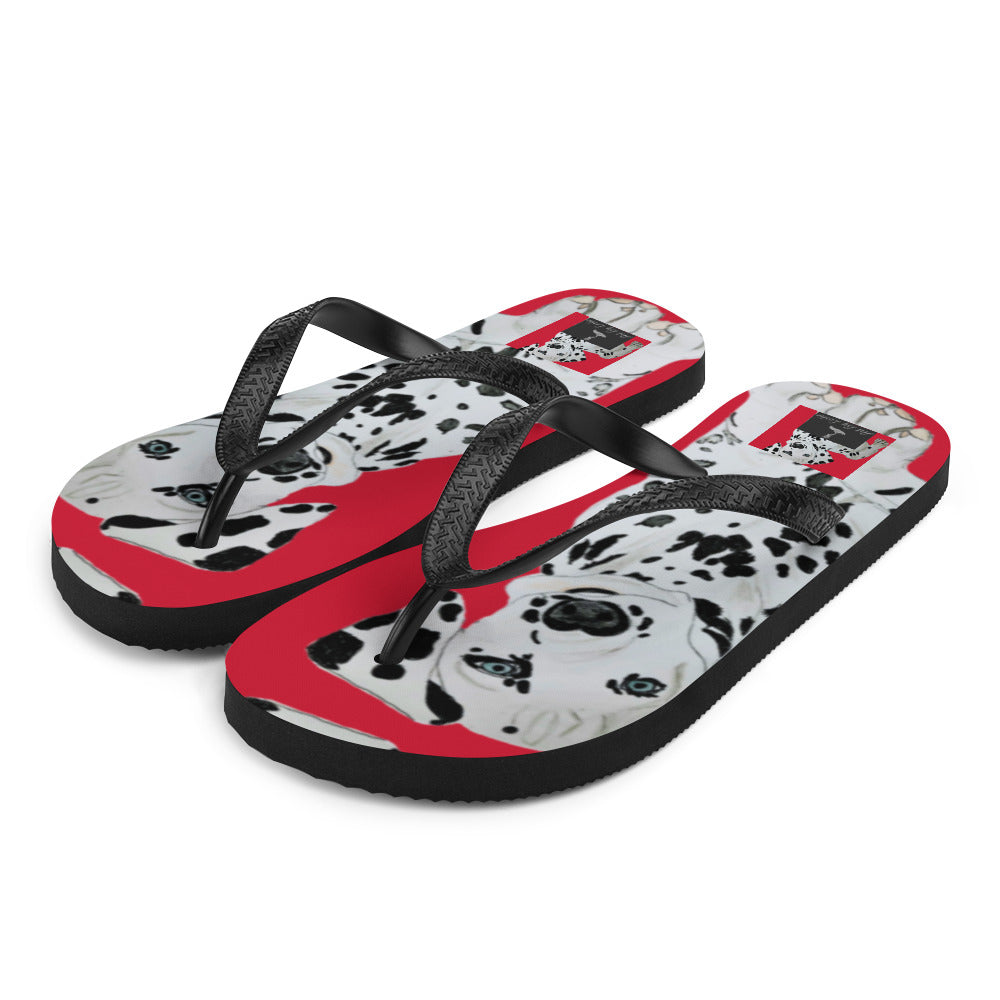 Flip-Flops Dalmatian Red