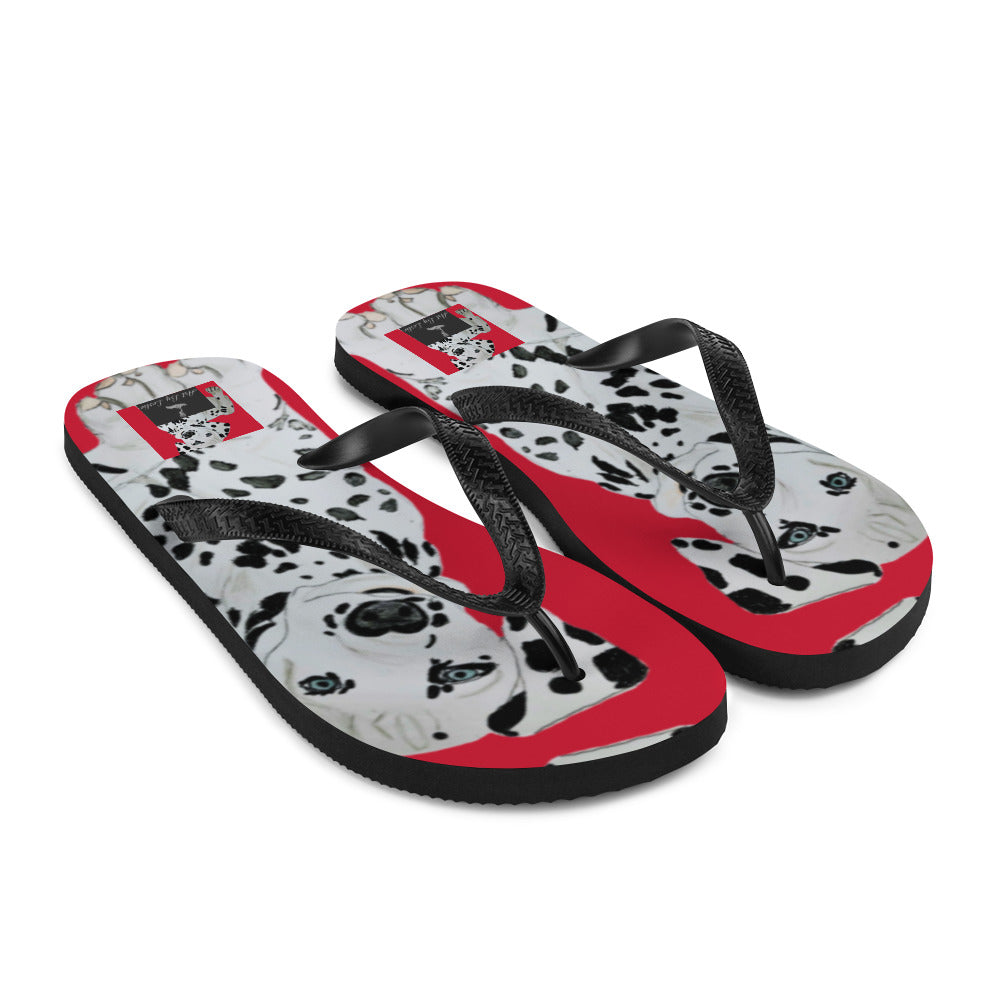 Flip-Flops Dalmatian Red