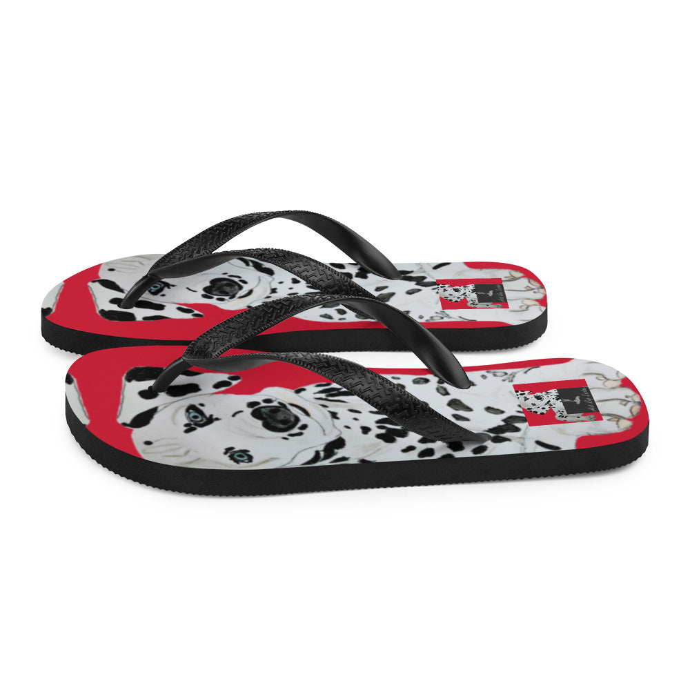 Flip-Flops Dalmatian Red