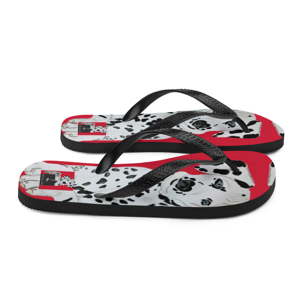 Flip-Flops Dalmatian Red