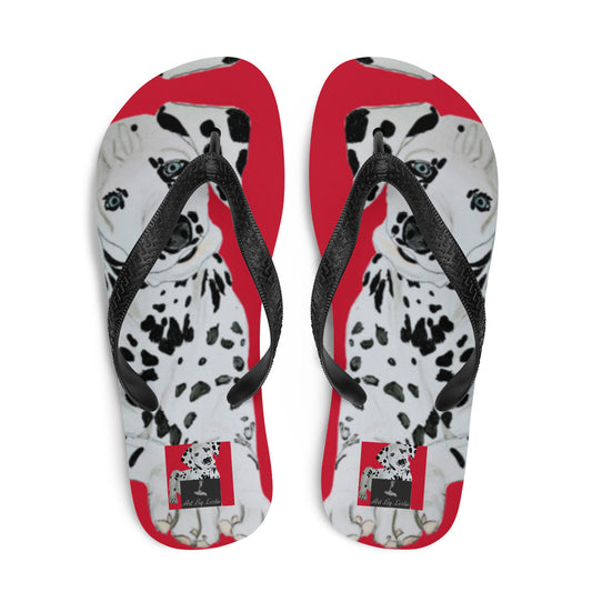 Flip-Flops Dalmatian Red