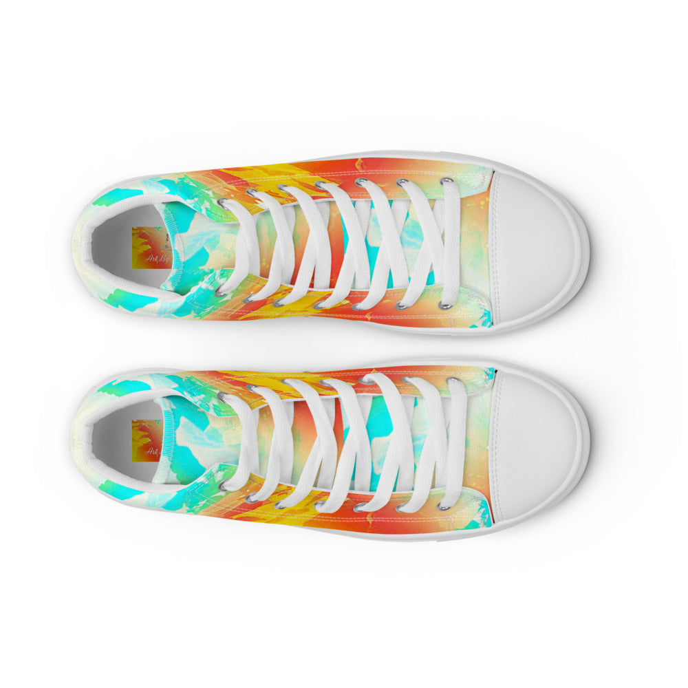 Women’s high top canvas shoes Rainbow 2