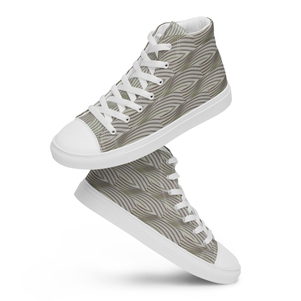 Women’s high top canvas shoes Gray Dunes