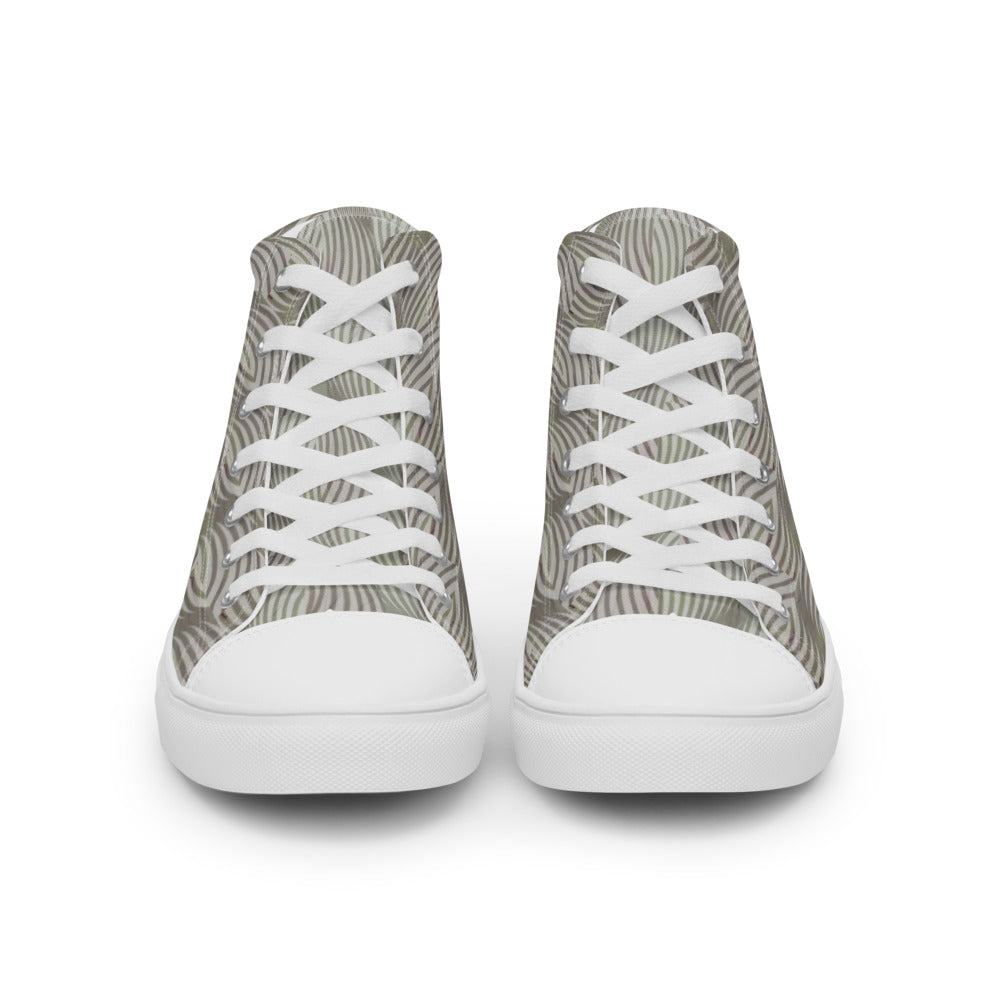 Women’s high top canvas shoes Gray Dunes