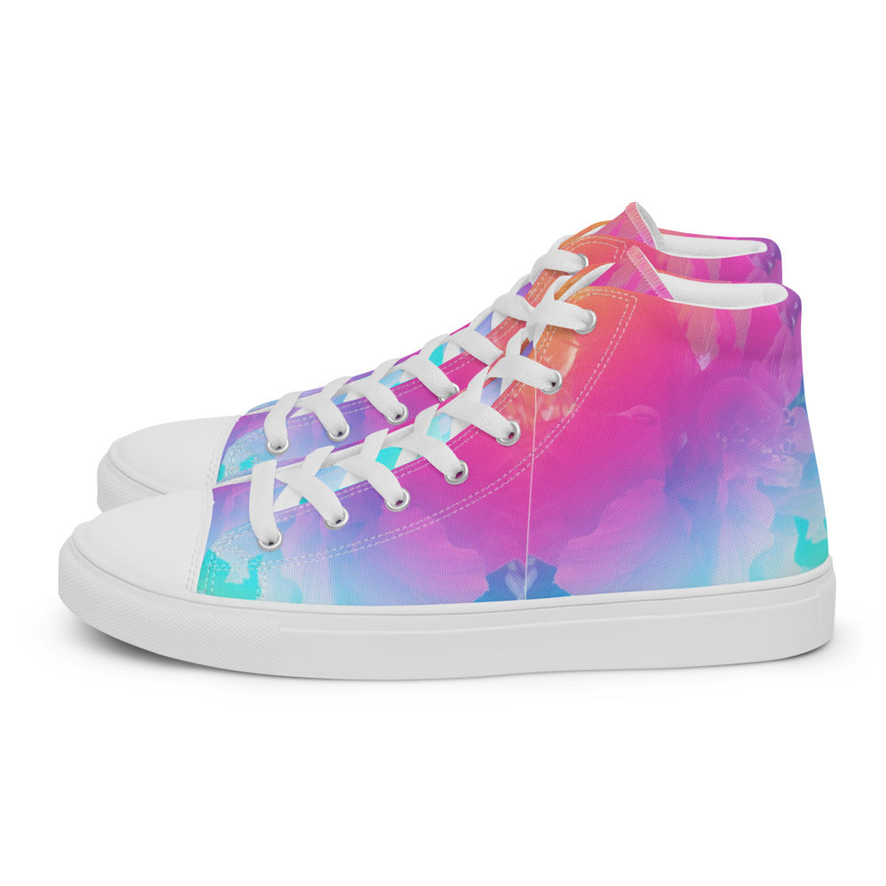 Women’s high top canvas shoes Rainbow