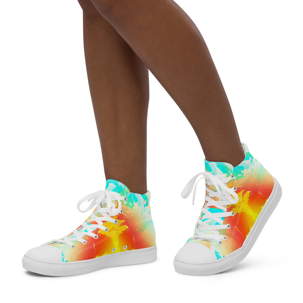 Women’s high top canvas shoes Rainbow 2