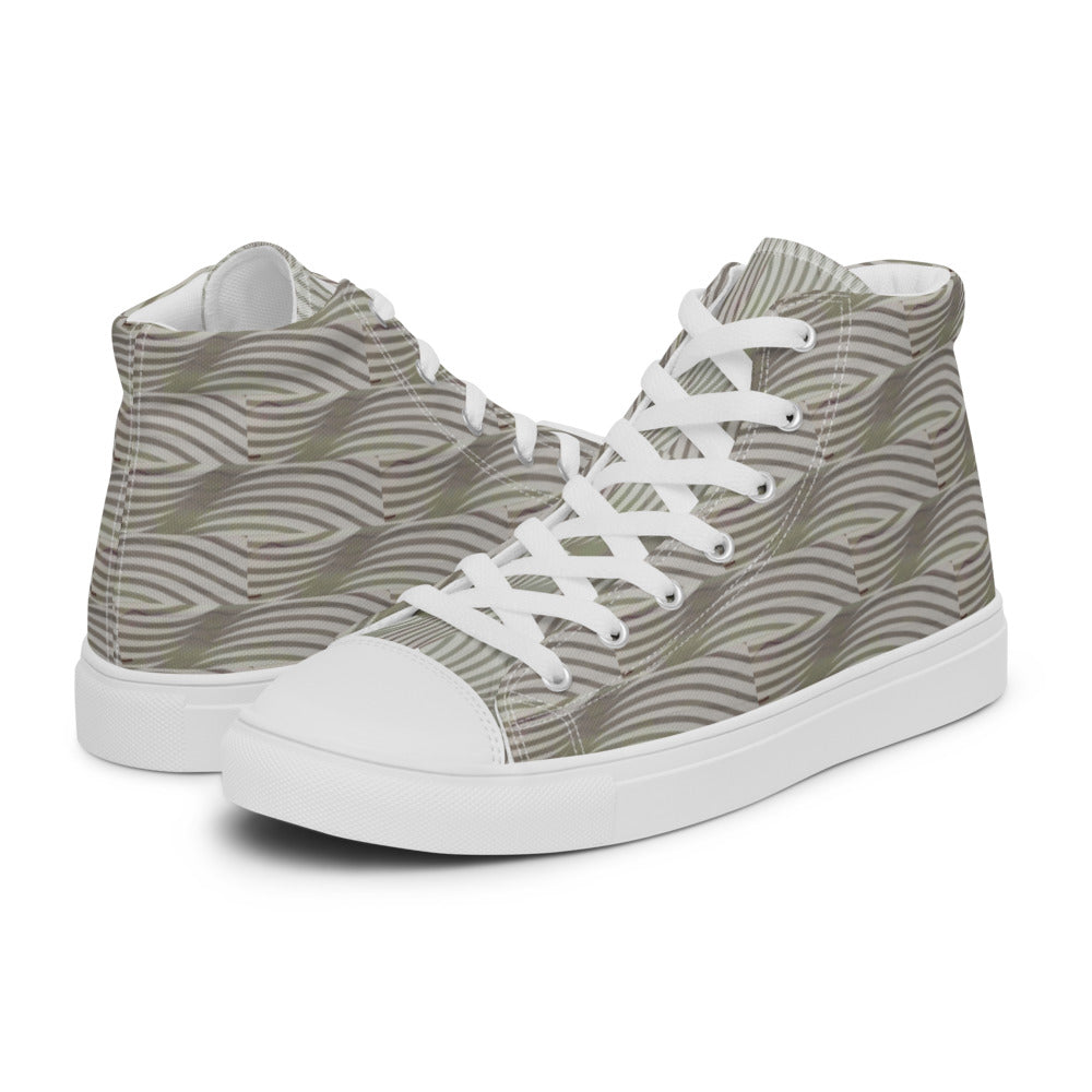 Women’s high top canvas shoes Gray Dunes