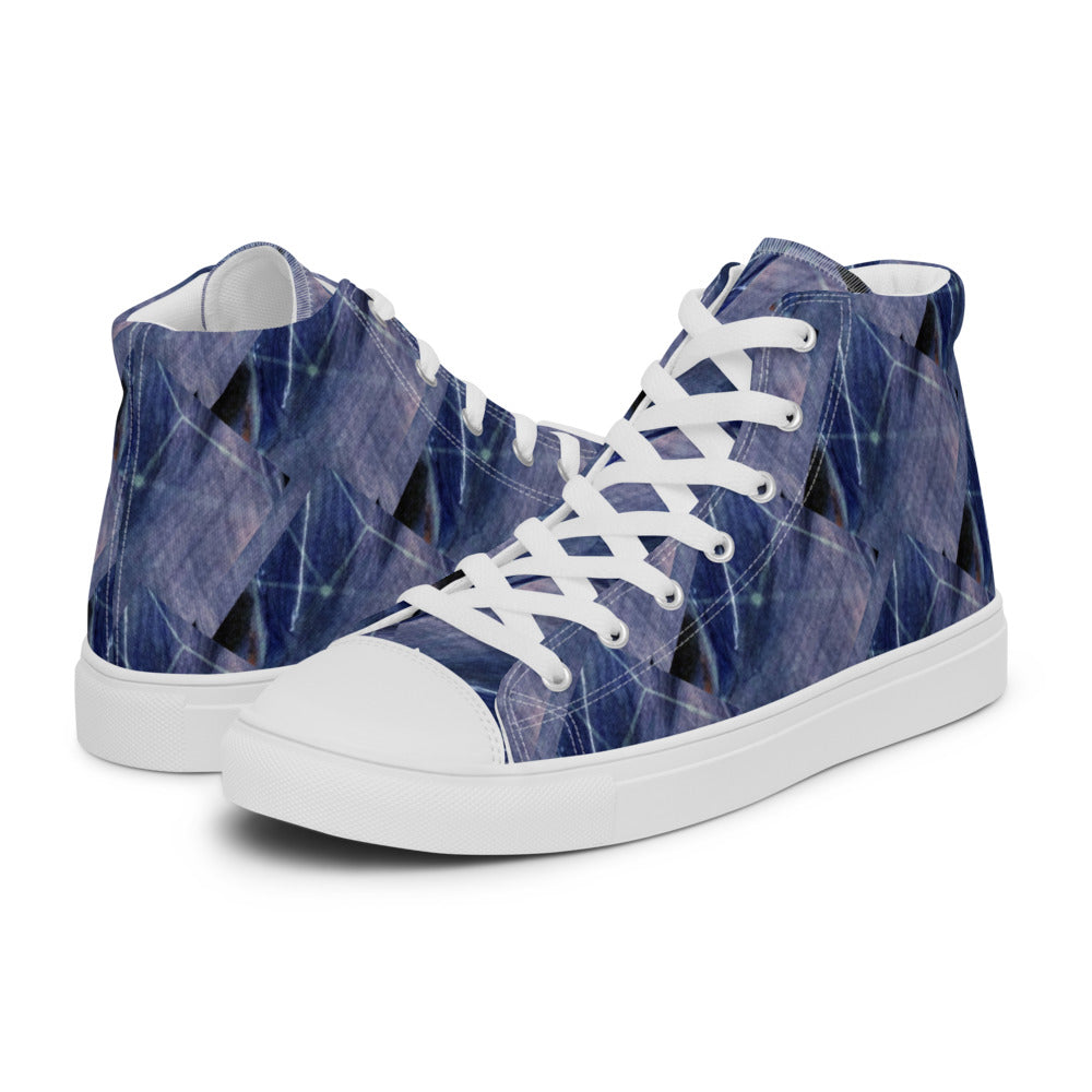 Women’s high top canvas shoes Denim