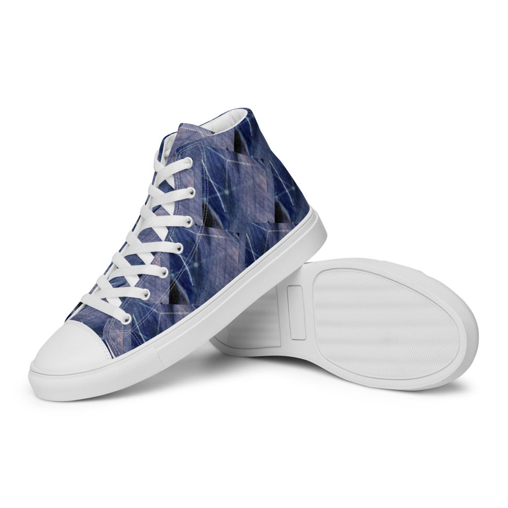 Women’s high top canvas shoes Denim