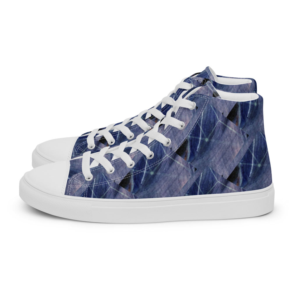 Women’s high top canvas shoes Denim