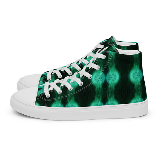 Women’s high top canvas shoes Greens