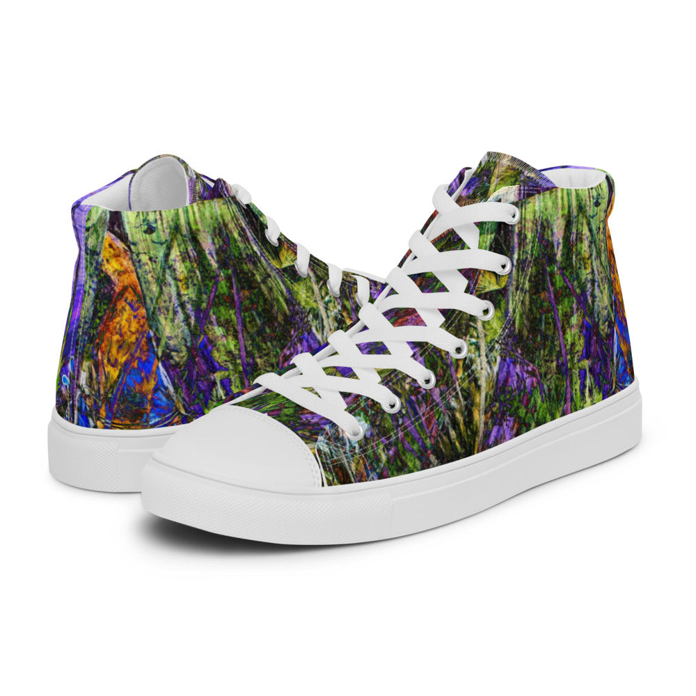 Women’s high top canvas shoes