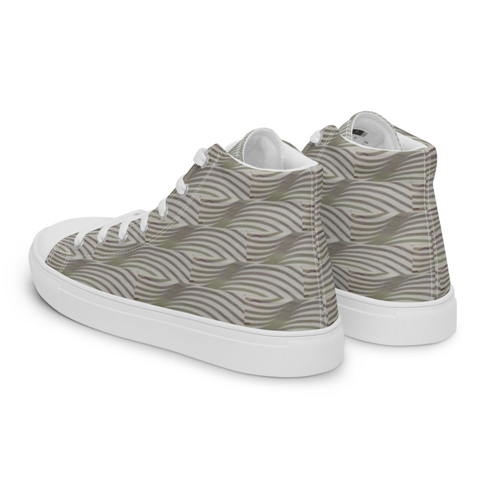 Women’s high top canvas shoes Gray Dunes