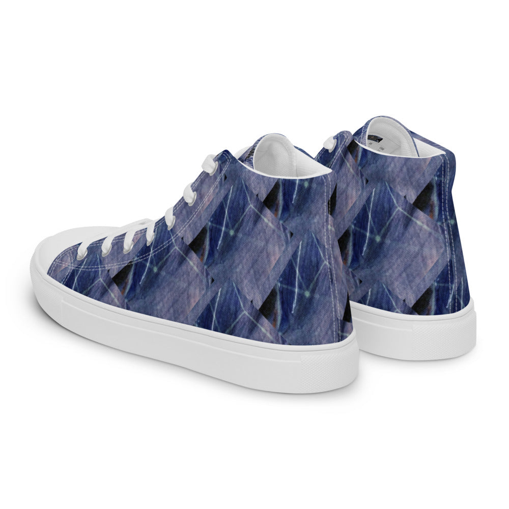 Women’s high top canvas shoes Denim