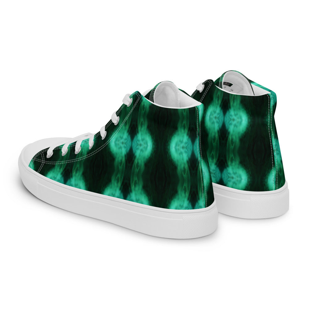 Women’s high top canvas shoes Greens