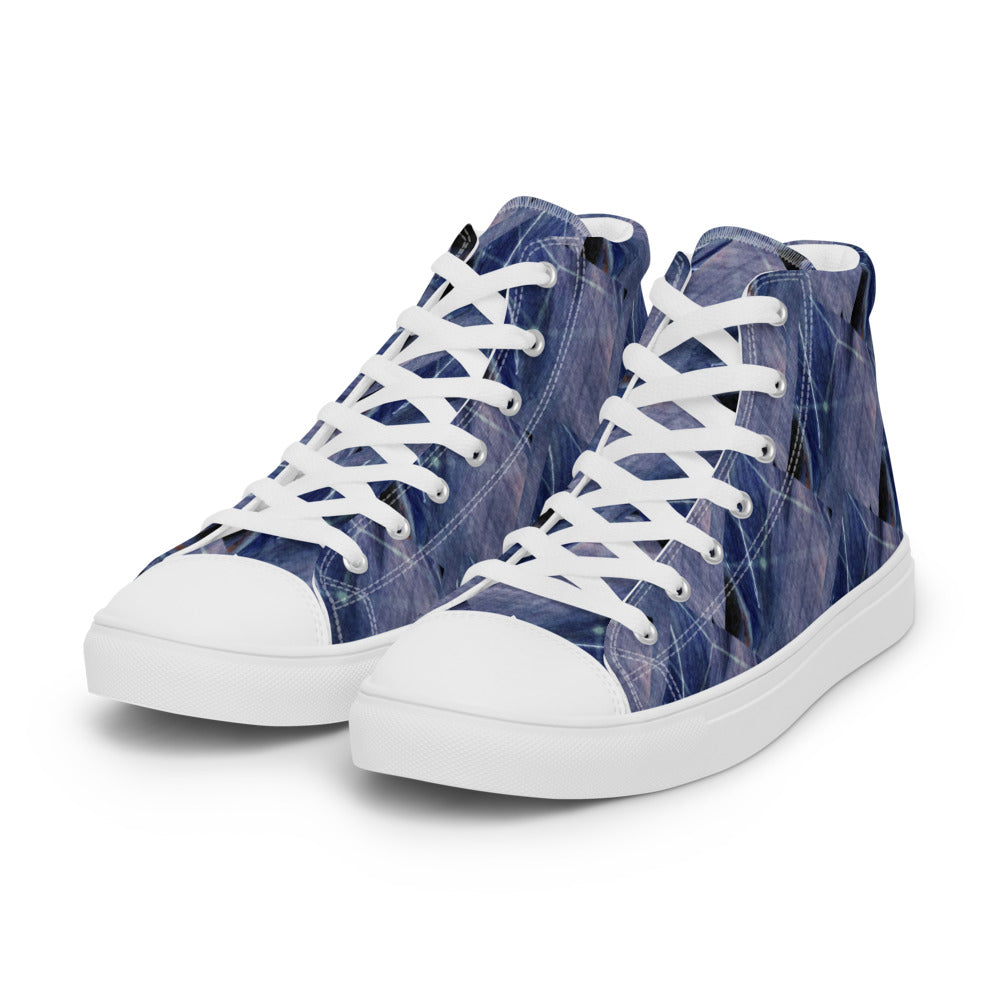 Women’s high top canvas shoes Denim