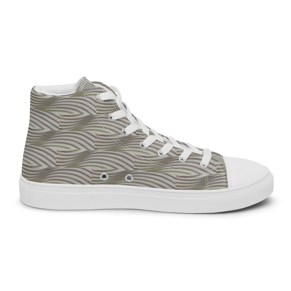 Women’s high top canvas shoes Gray Dunes