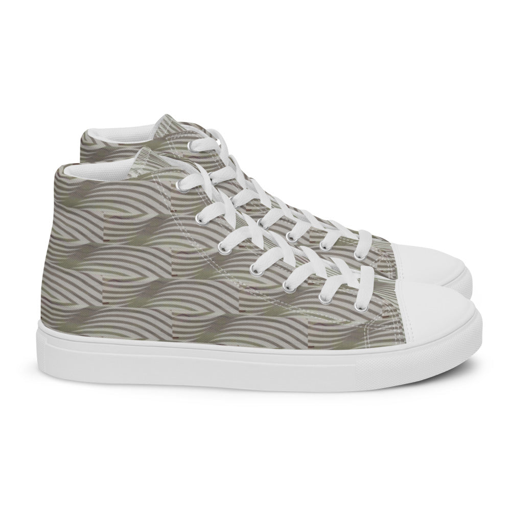 Women’s high top canvas shoes Gray Dunes