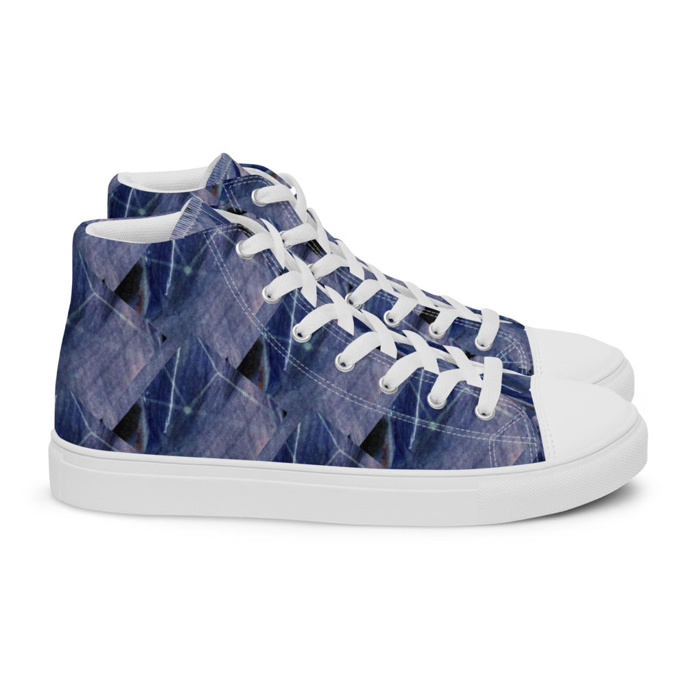 Women’s high top canvas shoes Denim