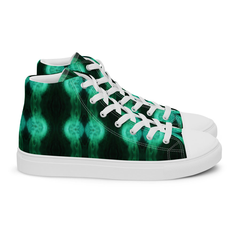 Women’s high top canvas shoes Greens