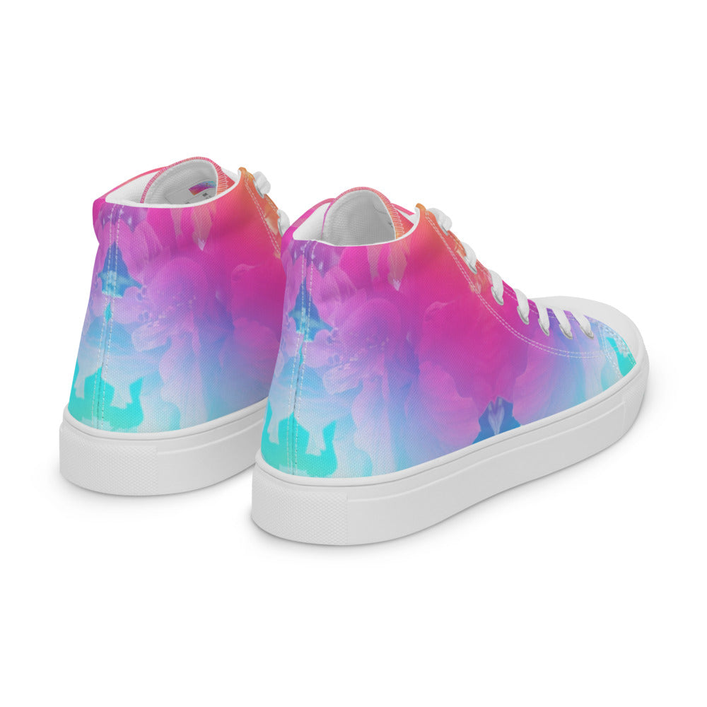 Women’s high top canvas shoes Rainbow