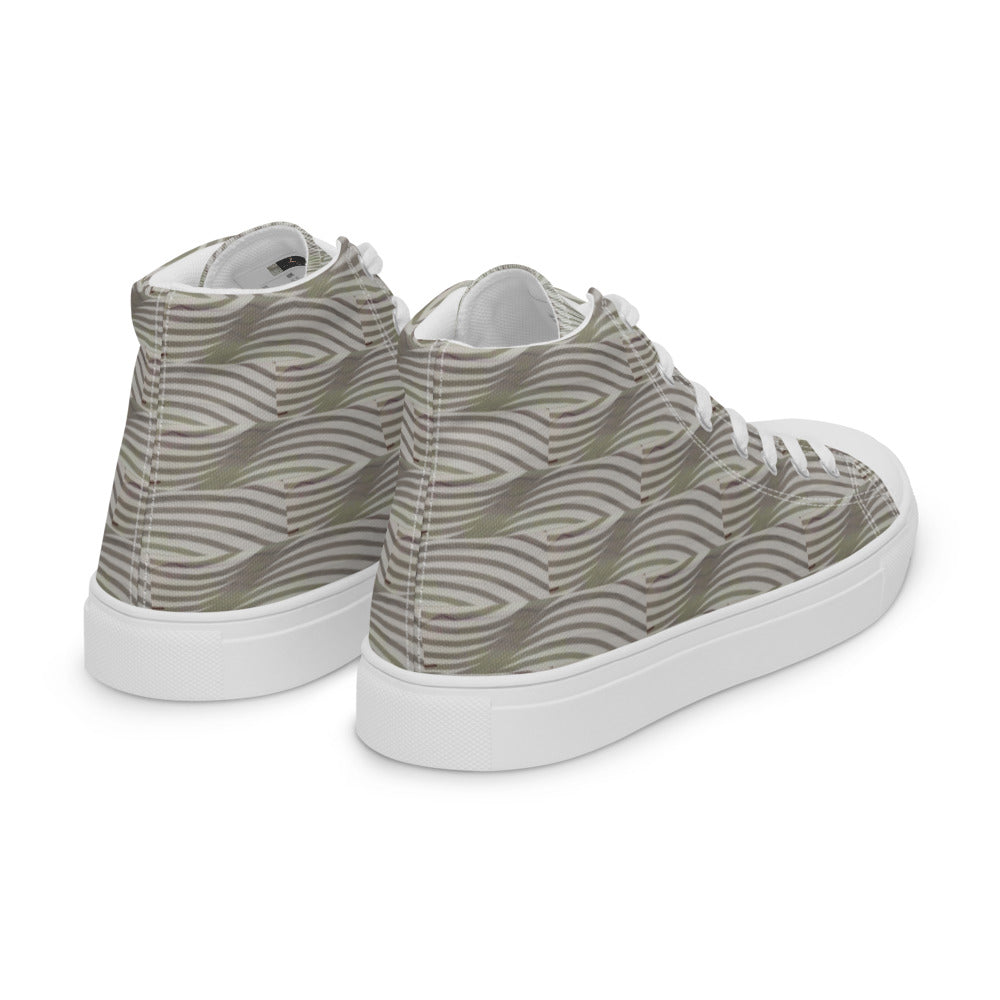 Women’s high top canvas shoes Gray Dunes