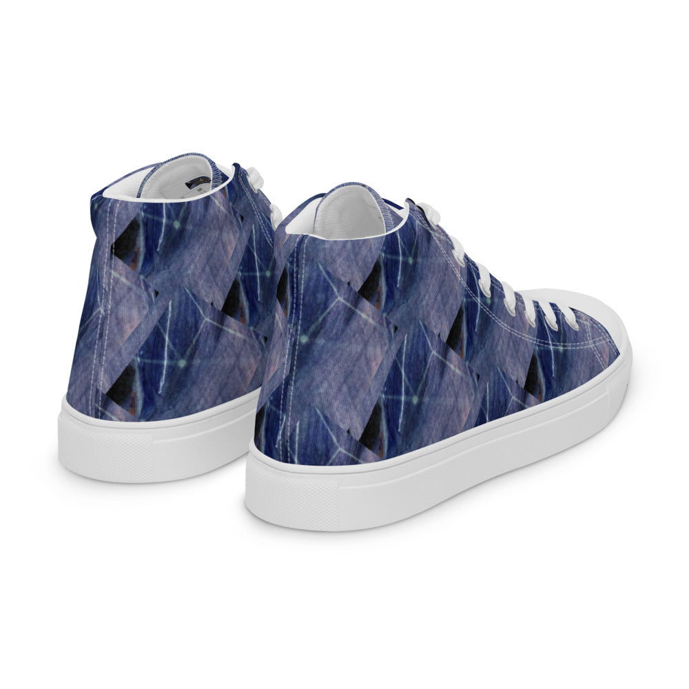 Women’s high top canvas shoes Denim