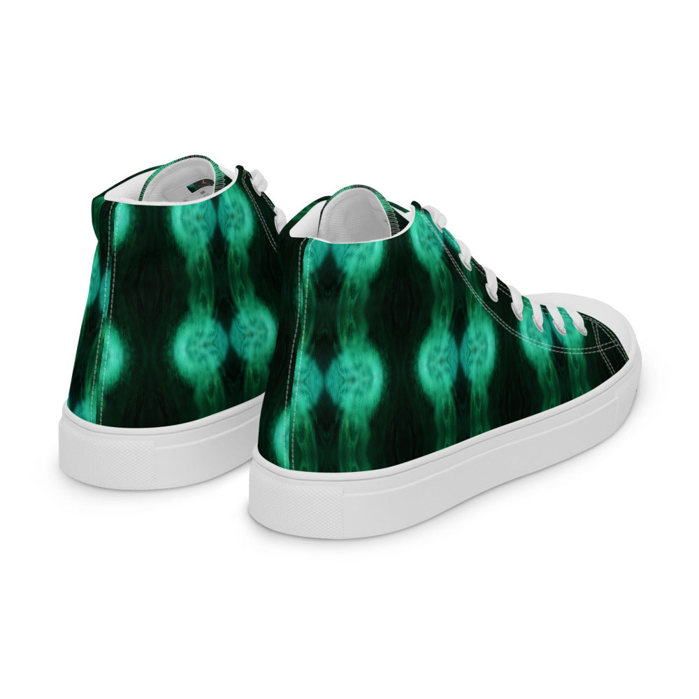 Women’s high top canvas shoes Greens