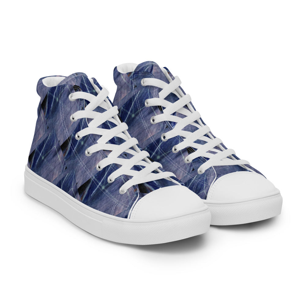 Women’s high top canvas shoes Denim