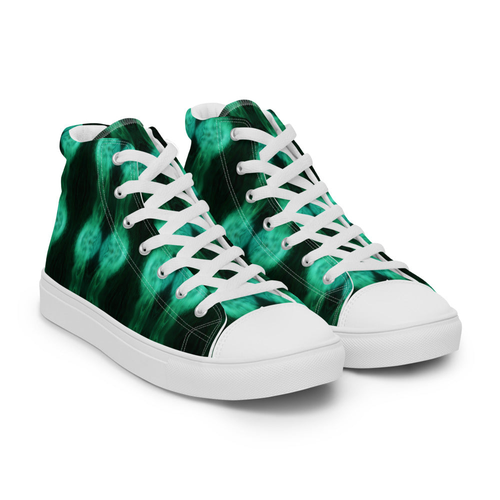 Women’s high top canvas shoes Greens